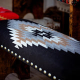 Black & White Aztec Bench