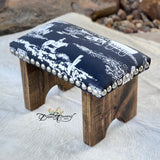 Cowboy Toile Step Stool
