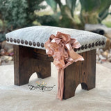 Fringed Buffalo Gal Step Stool
