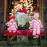 Red & White Southwest Blanket Bench