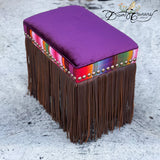 Royal Purple Velvet + Serape Fringe Vanity