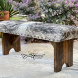 Dusty Desert Cowhide Bench