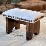 Farmhouse Feels Cowhide Step Stool