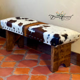 Brown Bombshell Cowhide Bench