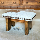 Branded Cowhide Step Stool