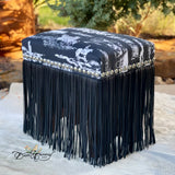 Cowboy Toile Fringe Vanity