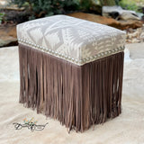 Grey Pendleton Fringe Vanity