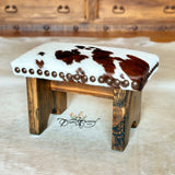 Paint Cowhide Step Stool