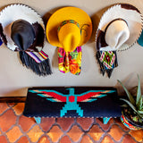 Black Thunderbird Blanket Bench