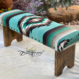 Vintage Mexican Rug Bench