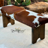 Brown Bombshell Cowhide Bench