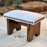 Farmhouse Feels Cowhide Step Stool