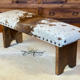 Brown Bombshell Cowhide Bench