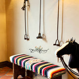 King Size + Vintage Saltillo Serape Bench