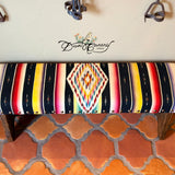 King Size + Vintage Saltillo Serape Bench