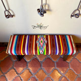 Vintage Saltillo Serape Bench