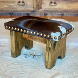 Brown Bomber Cowhide Step Stool