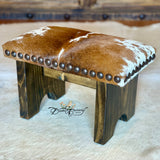 Brown Bomber Cowhide Step Stool