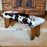 Brown Bombshell Cowhide Bench